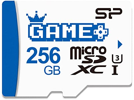 Silicon Power 256GB SDXC Micro SD Card Gaming Memory Card with Adapter Compatible with Nintendo-Switch