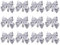 ABOOFAN Weihnachten Schleifen Silber Christbaumschmuck Weihnachtskranz DIY Basteln 12 Stücke Weihnachtsschmuck Geschenkboxen Verpackung Weihnachtsdekorationen Zuhause Geschäft