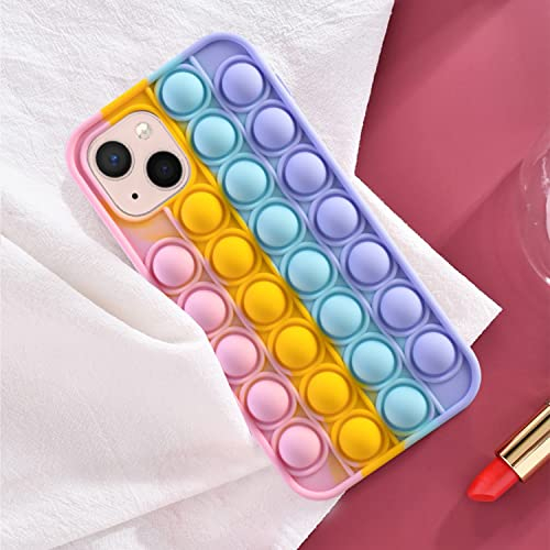 NC YXKJ - Hülle Kompatibel mit iPhone 13 Mini (5.4), [Dekompression] Ultradünnes Weiches TPU Silikon Anti-Scratch Hülle Bubble Sensory Anti-Stress Handyhülle - Farbe