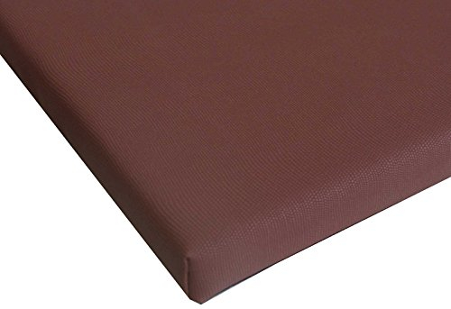 Pflegeleichtes Sitzkissen Stuhlkissen Bankkissen 40x40cm Kunstlederbezug in Gastroqualität (braun ATN)