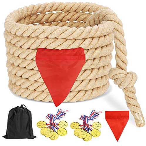 CWLAKON Tir à la Corde Jeux Exterieur Enfant, Anniversaire Fête Jeux pour Enfants, Adultes, Famille, 12M