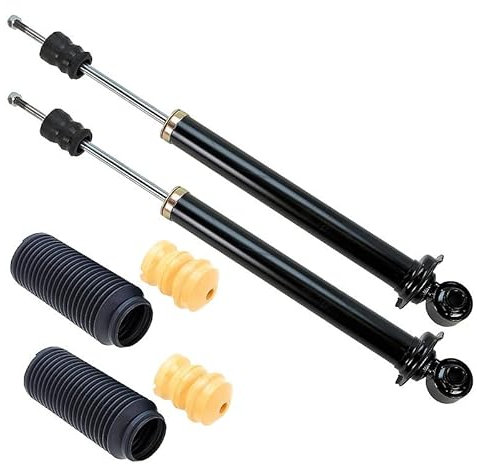 ATEC GERMANY 2x Gasdruck Stoßdämpfer hinten Federbein inkl Staubschutzsatz Staubschutzkappen, Kompatibel mit A udi 80 B4 Avant (8C5), 80 B4 Stufenheck (8C2)