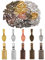 WEWAYSMILE 200Pcs 10 Style Oval Glue on Earring Bail, Mixed Glue on Bail Charm, for DIY Making Scrabble Cabochon Tiles Pendants, 15~26x5~8x1~5mm