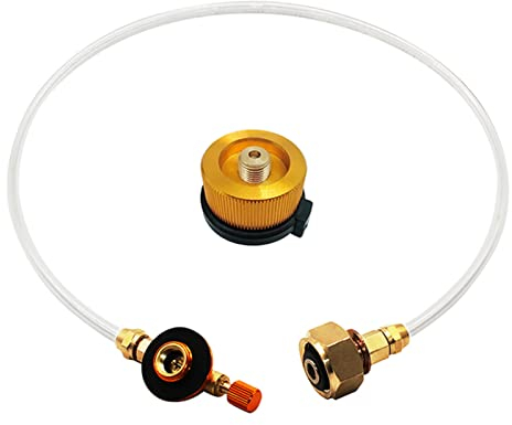 Gas Cartridges Adapter, Gas Cartridges Adapter Camping Gas Stove Adapter Portable Gas Stove Burner Valve Adapter Barbecue Stove Plug Gas Adapter for LPG Flat Cylinder Bottle Adapter