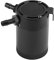 Decanter Vapori Olio + Oil Catch Can Serbatoio Universale per 300 Ml In Alluminio Lucido con Deflettore Kit di S O Nero Auto