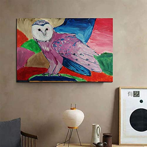 Künstler Franz Marc Abstraktes Tier Leinwand Gemälde Druck Wohnzimmer Wohnkultur Moderne Wandkunst Ölgemälde Poster Bild 35x50cm Rahmenlos