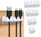 URAQT Cable Clip Organizer, 5 Pcs Mini Cable Management Organizer Set, Self Adhesive Wire Organizer for Home Office Desktop, Cable Holders for Power Cables, Charging Cables, Mouse Cables