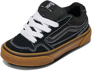 Vans Unisex Kinder Caldrone Sneaker, Suede Mesh Black Gum, 34 EU