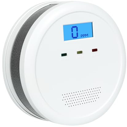 LCD Display Carbon Monoxide Detector,Carbon monoxide Alarm for house,home,Comply with EN50291 with 7 years lifetime