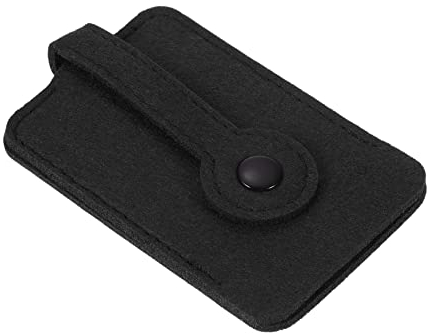 PATIKIL Ausziehbarer Schlüssel Koffer Filz Auto Schlüssel Organizer Tasche mit Kordelzug für Haus Büro Autoschlüssel Schwarz