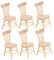 ERINGOGO 6 Pièces Chaise de Maison de poupée chaises Miniatures Chaise Petit modèle Meubles des modèles Ornement de Bureau modèle de Chaise Miniature en Bois Ornements décorations