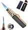 AZQUZVZI Brightfire, Bright Fire Lighter, Brightfire Rechargeable Torch Lighter, Brite Fire Lighter, Bright Fire Lighter Rechargeable, Windproof Blue Flame Lighter for Cool Men (Color : Gold)