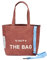 VINT+ Canvas Bag Damen Handtasche – Moderne Schultertasche mit wählbarem Tragegurt – Casual Shopper Tasche ideal für Arbeit, Uni, Schule & Reise | Wasserabweisend, 100% Baumwolle | Big, Terracotta