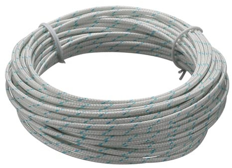 QUARKZMAN Awg 24 Cavo Termocoppia K-Type 2x0.3 con Isolamento in Fibre di Vetro Fino a 480°C/896°F 33 Ft per Sonda Termocoppia Sensore di Temperatura