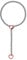 Eigso Unisex Lariat Y Kette Halskette Halsband für Frauen Männer Mode Gothic Rot Herz Ketten Halskette Choker für Frau Mann