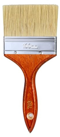 Aruicheng Lasurpinsel Malerpinsel Flachpinsel 100mm Breit Lackierpinsel Großer Flacher Pinsel Paint Brush für Lacke, Wand-Farbe