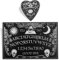 Ouija-Brettspiel aus Holz, Ouija-Brett für Geisterjagd, Gesprächstafel, Sonne, Mond und Sterne, klassisches Ouija-Nachrichtenbrett, Halloween-Spiel (Schädel)