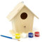 Carousel Home DIY Bird House Kit | Wooden Paint Your Own Bird Box | Kids Craft Kit - 12.5cm