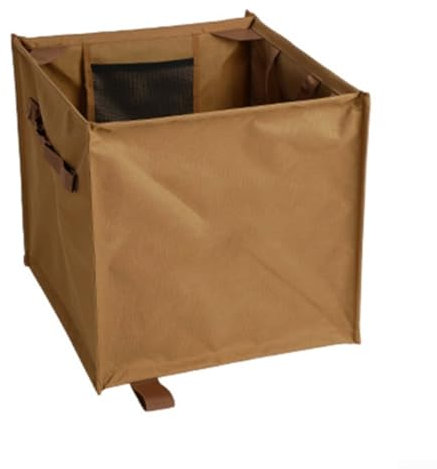 CWOQOCW Folding Climbing Arborist Throw Line Storage, Outdoor Foldable Oxford Cloth Trash Can, Tree Climbing Gear Throwline Box(khaki)