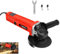 Corded Angle Grinder 115mm Electric Angle Grinder Power Tools with 1 Grinding Wheel, 1 Wheel Cover,1 Side Handle,1 Wrench and 2 Carbon Brush,for Cutting,Polishing,Red