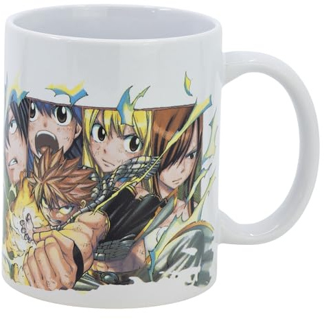 Stor Keramik-Sublimationstasse, 325 ml, in Fairy Tail Box