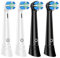CALLYSONIC Aufsteckbürsten kompatibel mit Oral B iO 2 3 4 5 6 7 8 9 10 Serien, Ersatzbürsten für Oral B iO Sanfte Reinigung, 4 Stück Bürstenköpfe, Schwarz/Weiß