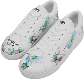 DOGO Damen Ace Sneakers Sneaker, Mehrfarbig, 38 EU