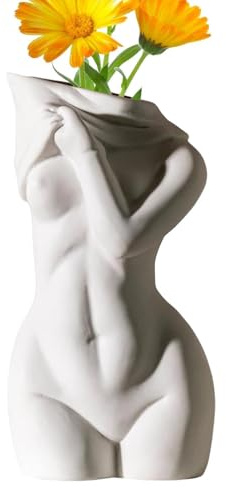 Vase für weiblichen Körper, Blumenkasten in Form für Frauen, minimalistische Innendekoration, Vase in Form eines Körpers für die Innendekoration, Boho, Körpervase in weiblicher Form,