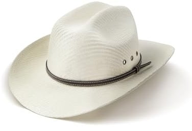Zylioo XL Cowboy-Strohhut für Große Köpfe, Sonnenschutz Cowboyhut, Western-Sonnenhut Sommerhut mit breiter Krempe