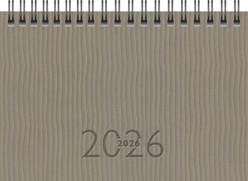rido/idé Taschenkalender Mod. TM 17/contacter 2026 | A6 quer, Kunstleder, grau