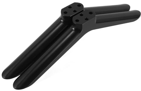 SHINEOFI Universal 40 Inch Tv Stand Base Screws Plastic Tv Legs Pedestal for Compatible for Bedroom and Living Room Black