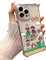 Brick Super Game Gaming Character Mario, Retro Lover Y2K Aesthetic Compatible With iPhone Plus 11 12 Pro Max Mini 13 14 Plus 15 16 XR XS X SE 2020 7 8 7S Phone Case, Custom Name Black