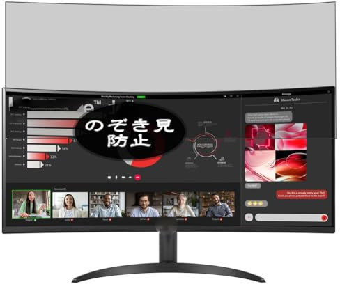 VacFun Pellicola Privacy, compatibile con LG 34WR50QK-B 34 Monitor Screen Protector Protezioni Schermo Antispy (Non Vetro Temperato)