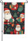 Bandera de jardín con estampado de Feliz Navidad, banderas de doble cara para decoración exterior