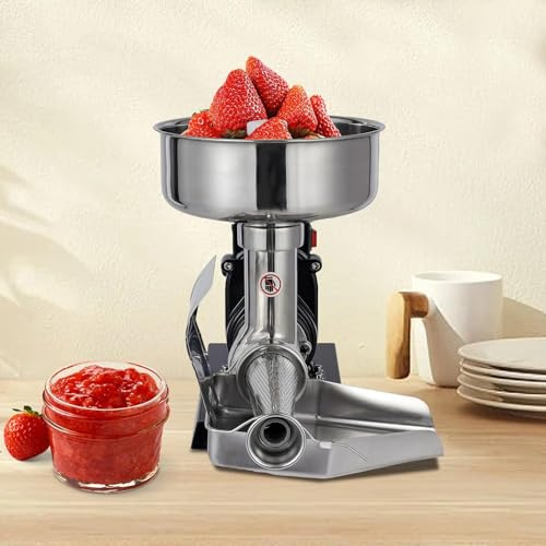 YXFAZPP 450W Tomato Sauce Maker 304 Stainless Steel Electric Tomato Strainer Machine Fruit & Vegetable Strainer