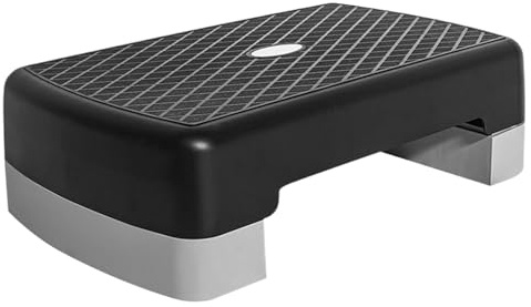 Eoixuqba Aerobic Stepper Klein, 45x28x13cm Fitness Stepper Für Zuhause, Steppbrett Fitness, Höhenverstellbar, Rutschfeste Oberfläche, Fitnessgeräte Für Krafttraining Und Aerobic