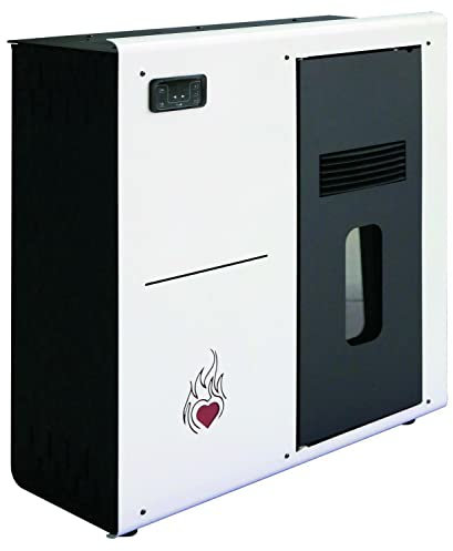 Poêle à pellets Coeur Chaud de slim 8 kW Blanc