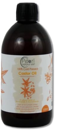 Pure Cold Pressed Castor Oil Vegan, Hexane Free, BP Grade, Non-GMO 500ml PET Bottle