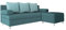 Mirjan24 Schlafsofa Dover, Sofa mit Bettkasten und Schlaffunktion, Bettsofa, Farbauswahl, Schlafcouch mit Chromfüße, Couch, Couchgarnitur (Schlafsofa mit Polsterhocker, Lux 30 + Evo 30)