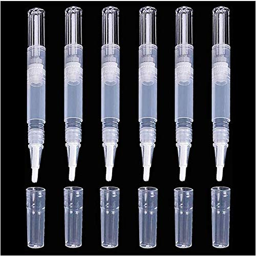 Teemico leerer Stift zum Aufdrehen, mit Pinsel, 3 ml, 6 Stück