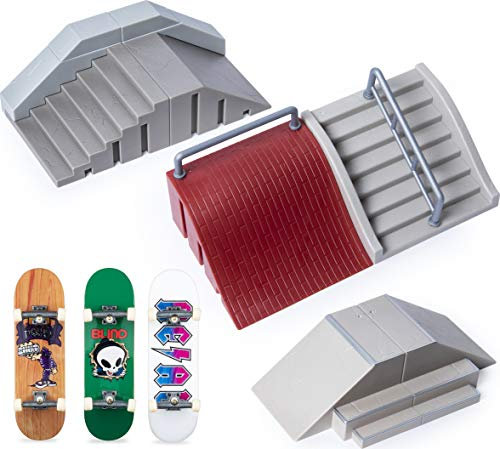 Tech Deck 6053964 Ultimate Street Spots Pack mit 3 komplett montierten exklusiven Boards, Coast Edition
