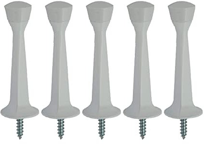 QCAA Solid Brass Surface Bolt, 3, Satin Nickel, 135 Pack, Made in Taiwan