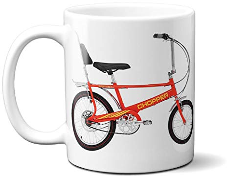 Raleigh Red Chopper Printed 11oz Ceramic Mug