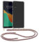 kwmobile Coque Collier Compatible avec Huawei P20 Coque - Housse de Protection en TPU avec Cordon Sangle - Multicolore