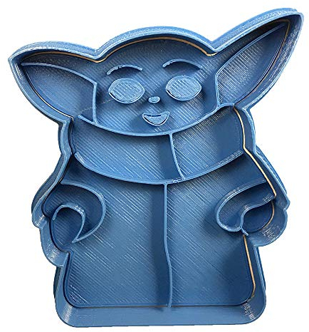 Cuticuter Baby Yoda Entero Taglierina Biscotto, PLA, Blu