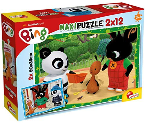 Liscianigiochi 81226 bing Freunde, 2 Puzzles 12 Teile, SUPERMAXI