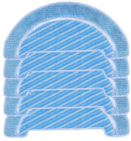 KEEPOW 5 Mopas de Microfibra para Cecotec Conga 1090, Paños de Recambios para Conga 1790 1099 Robots Aspiradora, Lavable y Reutilizable