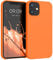kwmobile Case Compatible with Apple iPhone 12 mini Case - TPU Silicone Phone Cover with Soft Finish - Fruity Orange