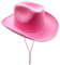 4E's Novelty Filz Rosa Cowboyhut für Damen & Herren - Rosa Cowgirl-Hut für Damen für Cowboy-Kostümzubehör, Erwachsenengröße Westernpartyhut