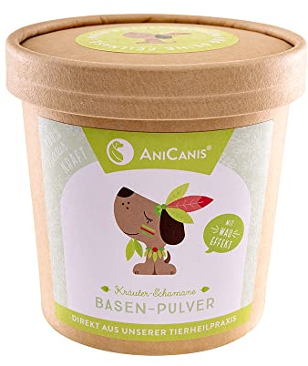 AniCanis Basenpulver für Hunde & Katzen - basisches Ergänzungsfutter Säure Basen Haushalt - Futterzusatz Nahrungsergänzung - 300g
